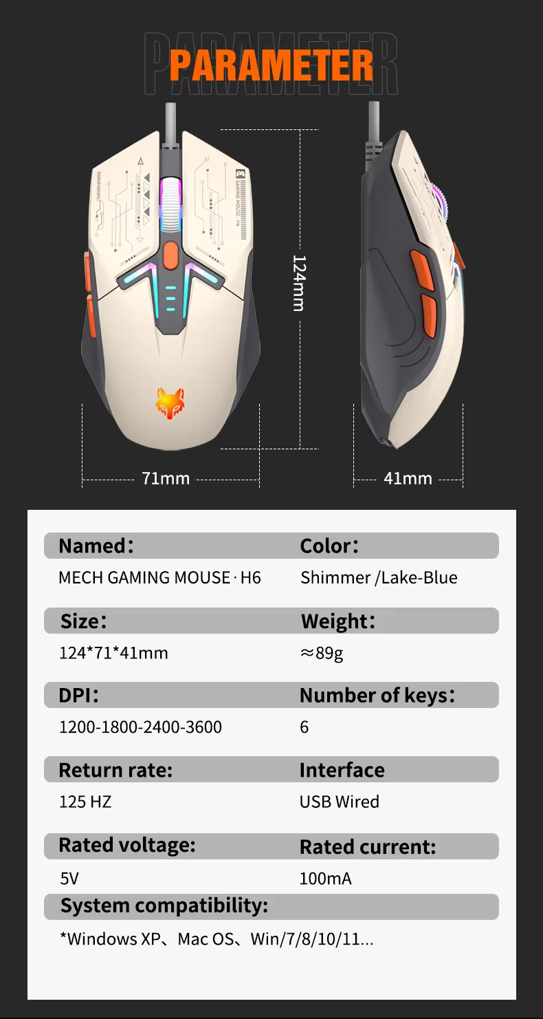 XUNFOX-H6-RGB-Mechanischer-Stil-Kabelgebundene-Gaming-Maus-1200-3600DPI-6-Tasten-USB-Kabelgebundene--2022568-9